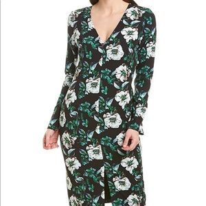 Black Halo Floral Sheath